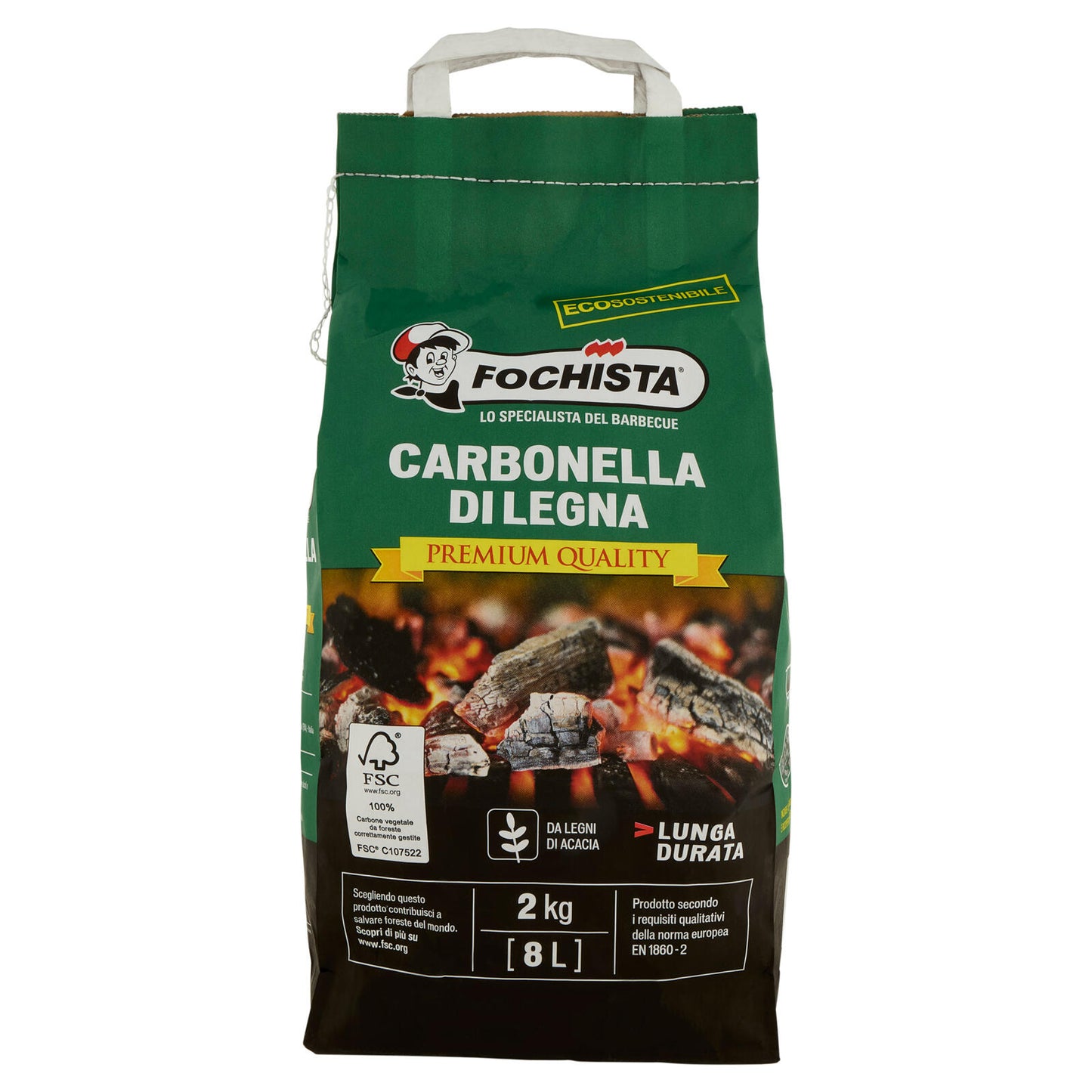 Fochista Carbonella di Legna Premium Quality 2 kg (25529772)