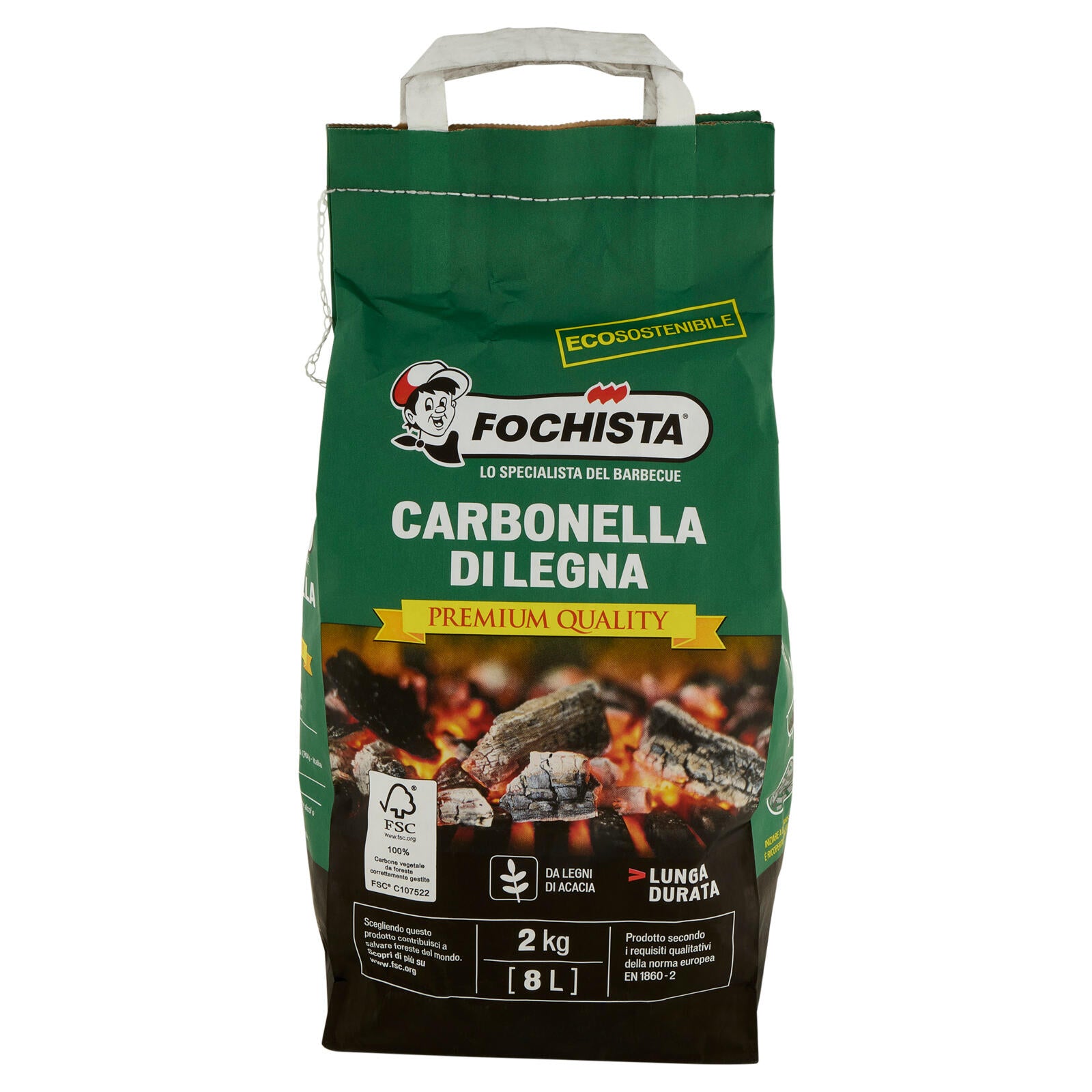 Fochista Carbonella di Legna Premium Quality 2 kg (25529773)