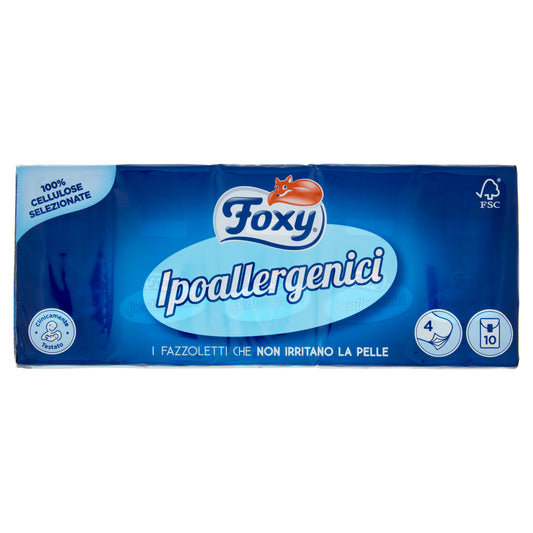 Foxy Ipoallergenici Fazzoletti 10 pz