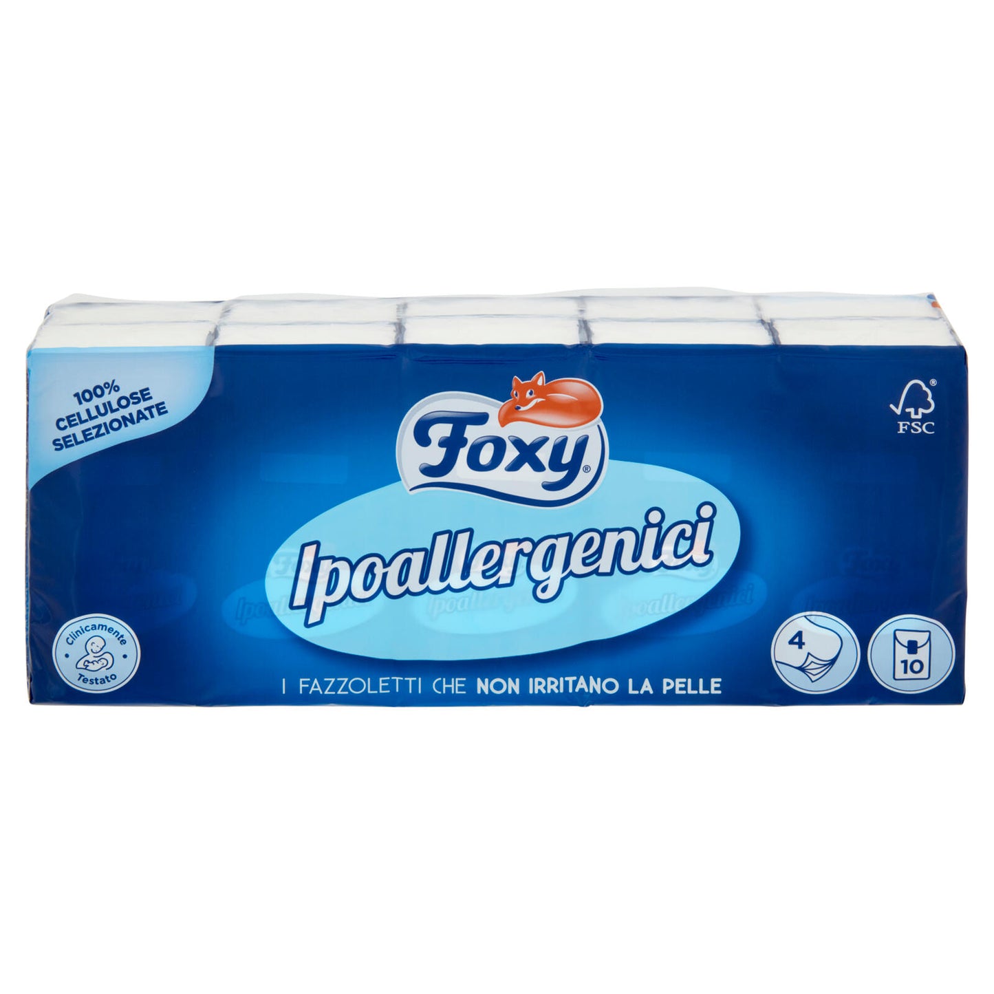 Foxy Ipoallergenici Fazzoletti 10 pz