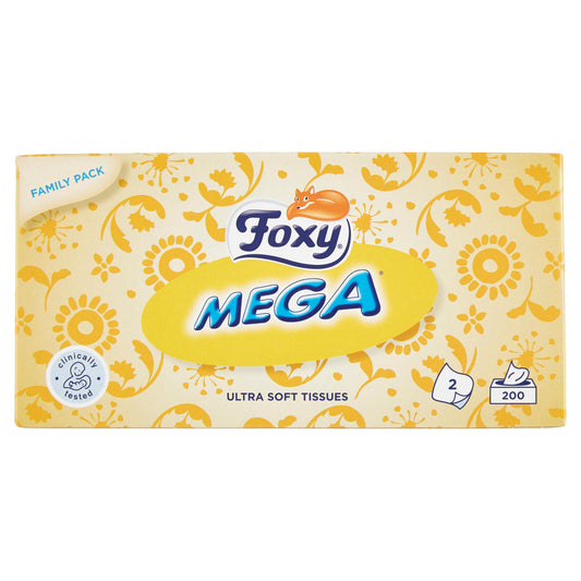 Foxy Mega Veline 2 veli 200 pezzi (astucci in colori assortiti)