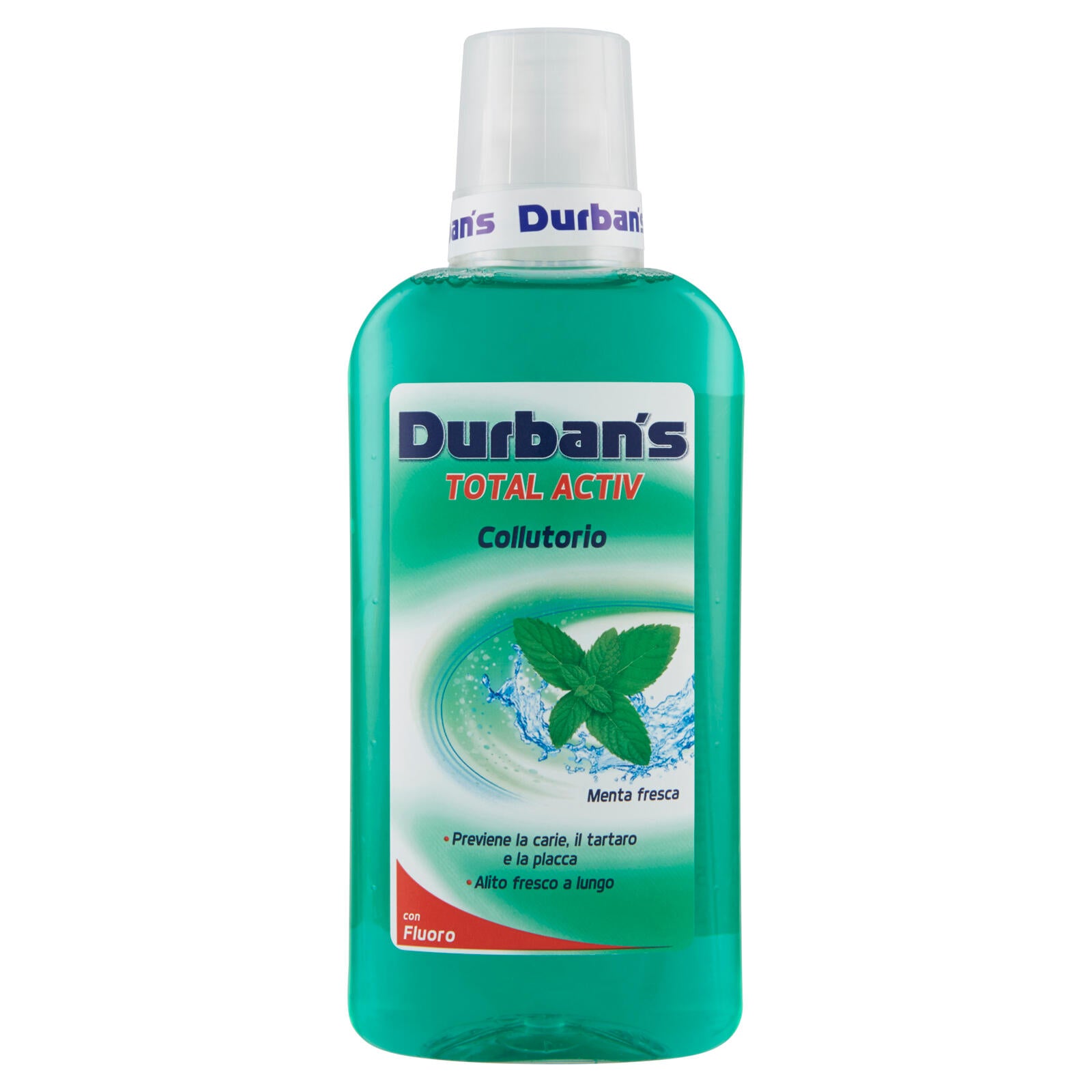 Durban's Total Activ con Fluoro Collutorio Menta fresca 500 ml