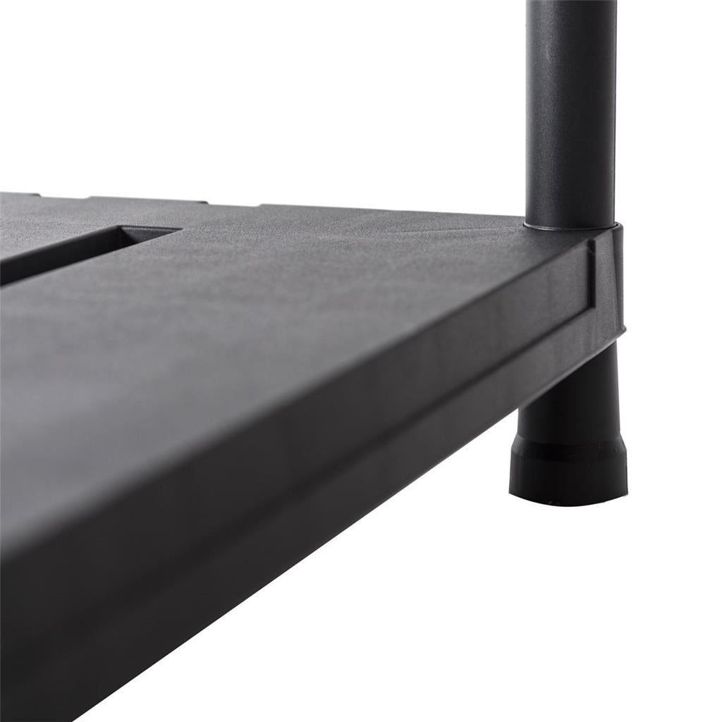 Toomax - Scaffale 4 Ripiani Multiuso in Resina - Nero 60x30x138h cm, 150Kg
 (25590662)