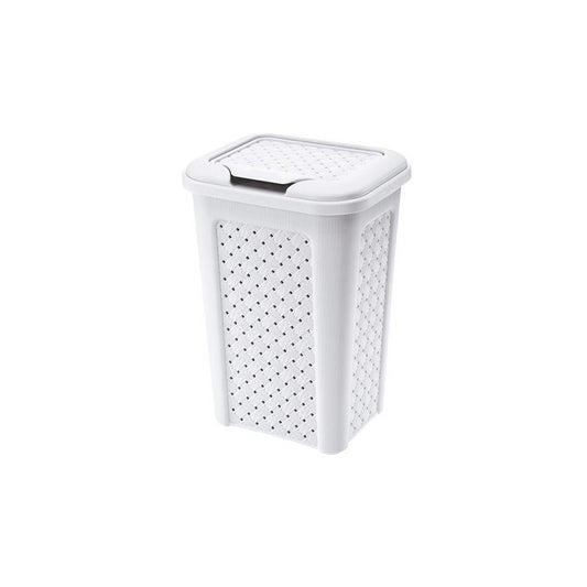 Tontarelli - Pattumiera con Coperchio Effetto Vimini - 10 Litri
 (25612437)