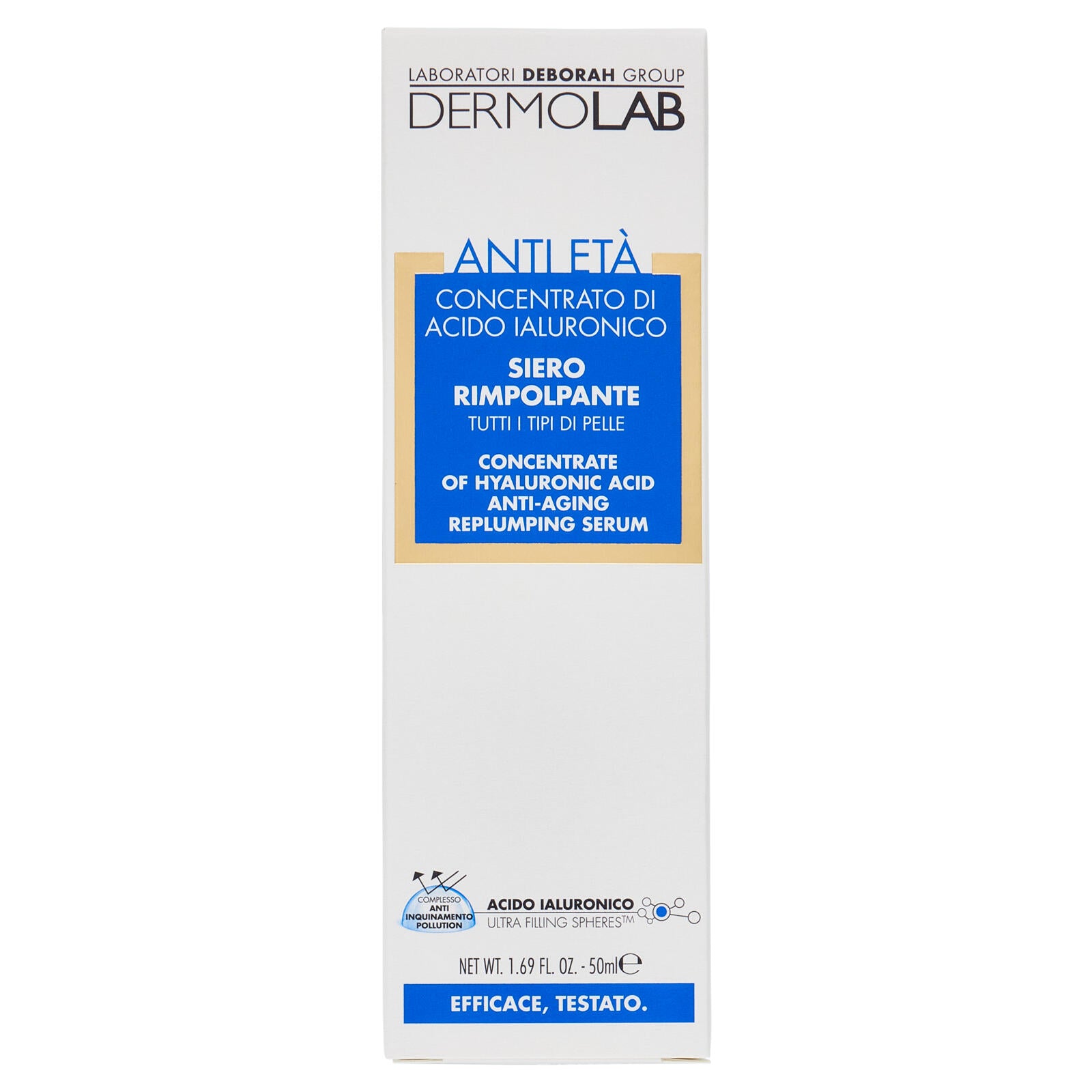 Dermolab Anti Età Concentrato di Acido Ialuronico Siero Rimpolpante 50 ml (25525212)