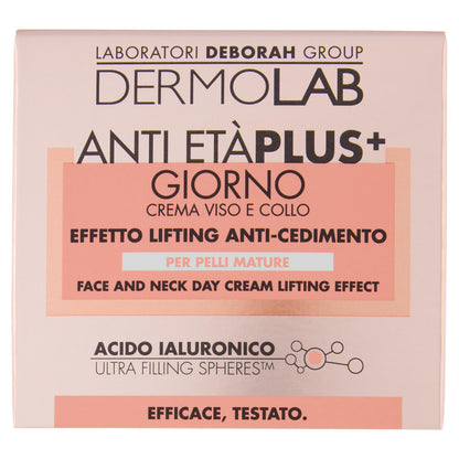 Dermolab Anti Età Plus+ Giorno Crema Viso e Collo Effetto Lifting Anti-Cedimento 50 ml (25525221)
