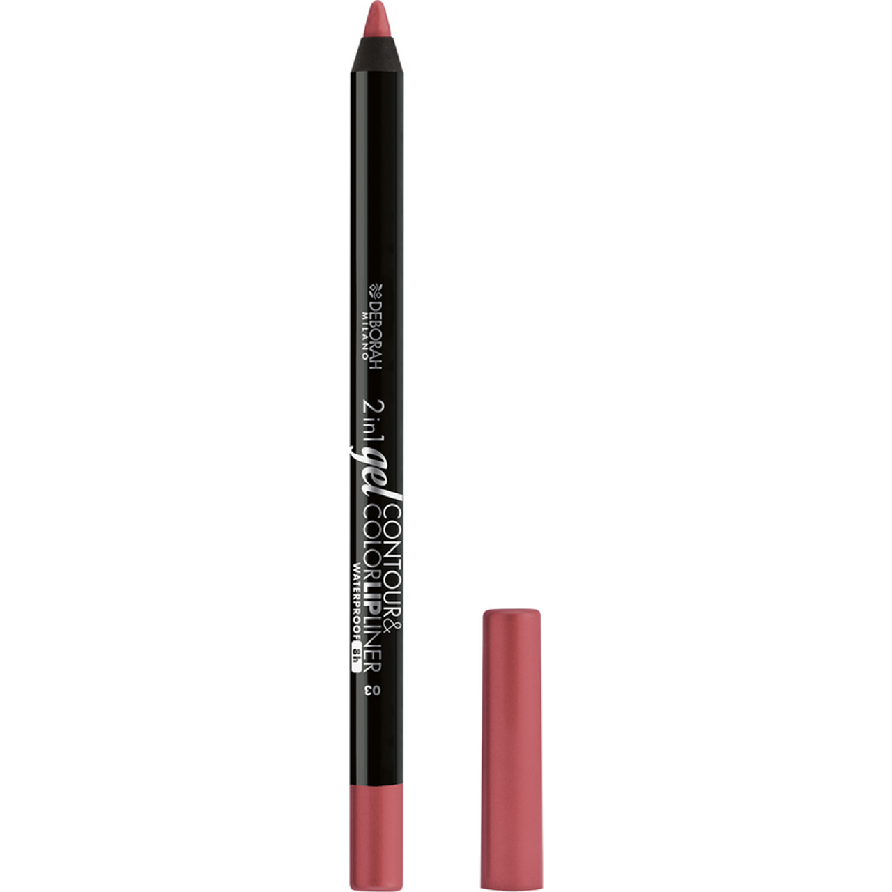 Deborah - Matita Labbra 2In1 Gel Contour&Color Waterproof - N.03 Dusty Pink (25524627)