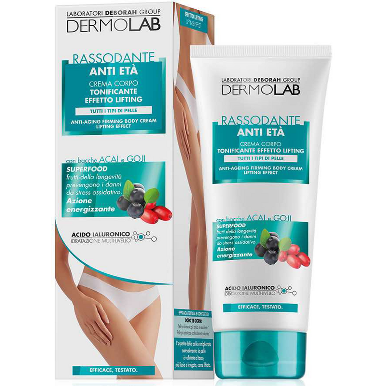 Dermolab - Crema Corpo Rassodante Anti Età Con Bacche Acai E Goji - Tubo 200 Ml (25525177)