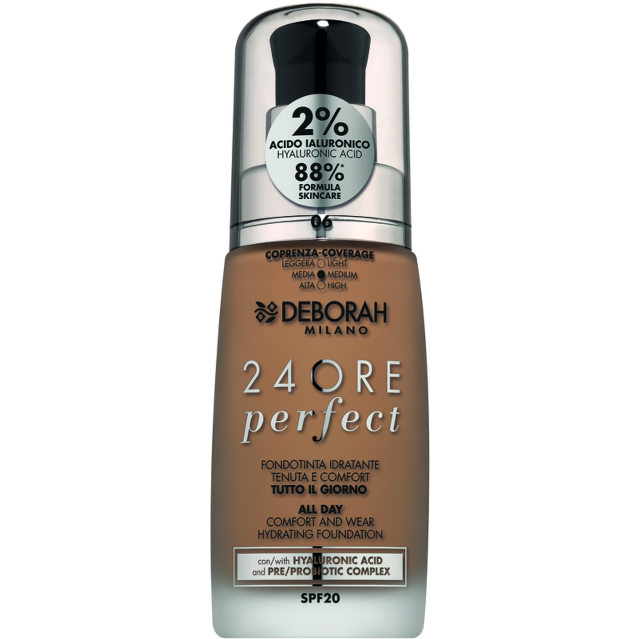 Deborah Milano - Fondotinta 24H Perfect N.06 Caramel
 (25524852)