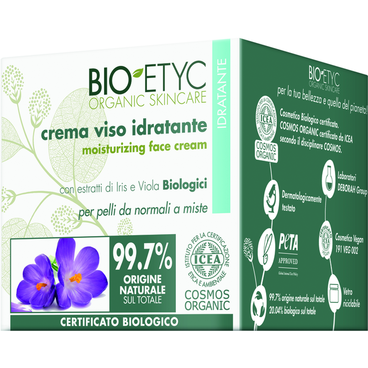 Bioetyc - Crema Viso Idratante Estratti Iris E Viola - 50 ml (25520284)