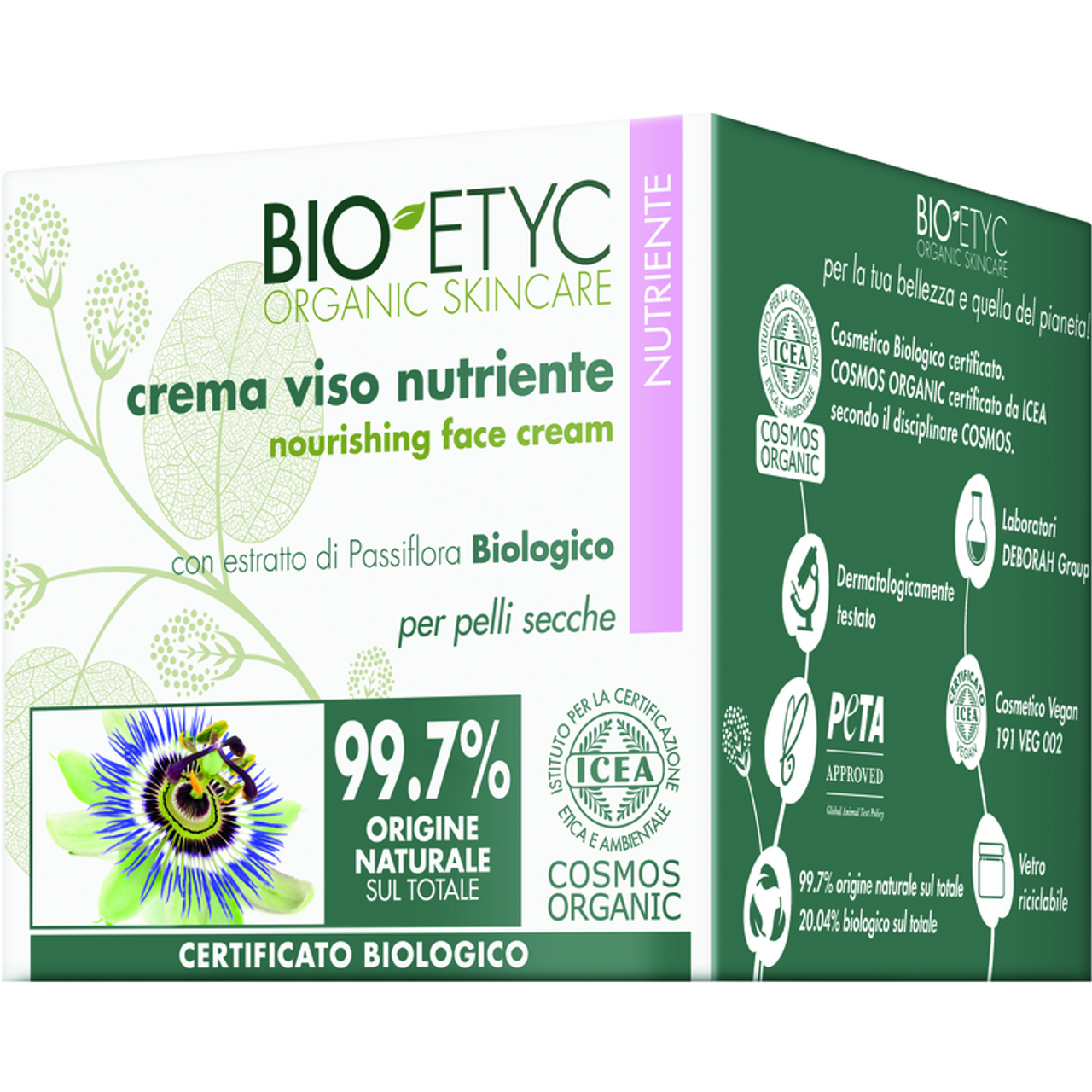 Bioetyc - Crema Viso Nutriente Estratto Passiflora Pelli Secche - 50 Ml (25520285)