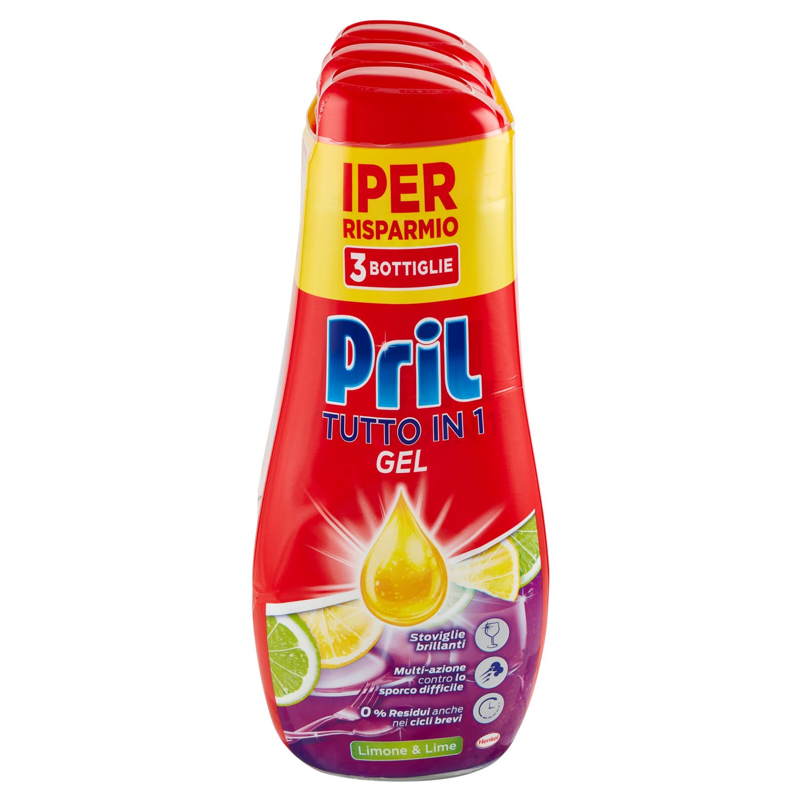 PRIL Tutto in 1 Gel Limone 3x630ml
