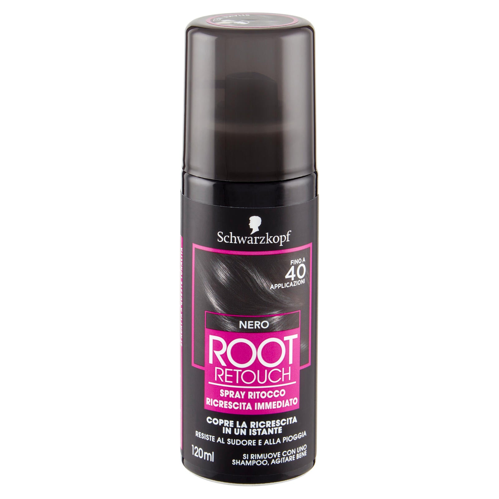 Schwarzkopf Root Retouch Spray Ritocco Ricrescita Immediato Nero 120 ml