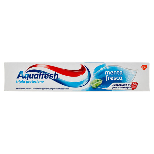 Aquafresh Tripla protezione dentifricio 3 in 1 gusto menta fresca e protezione denti 75 ml