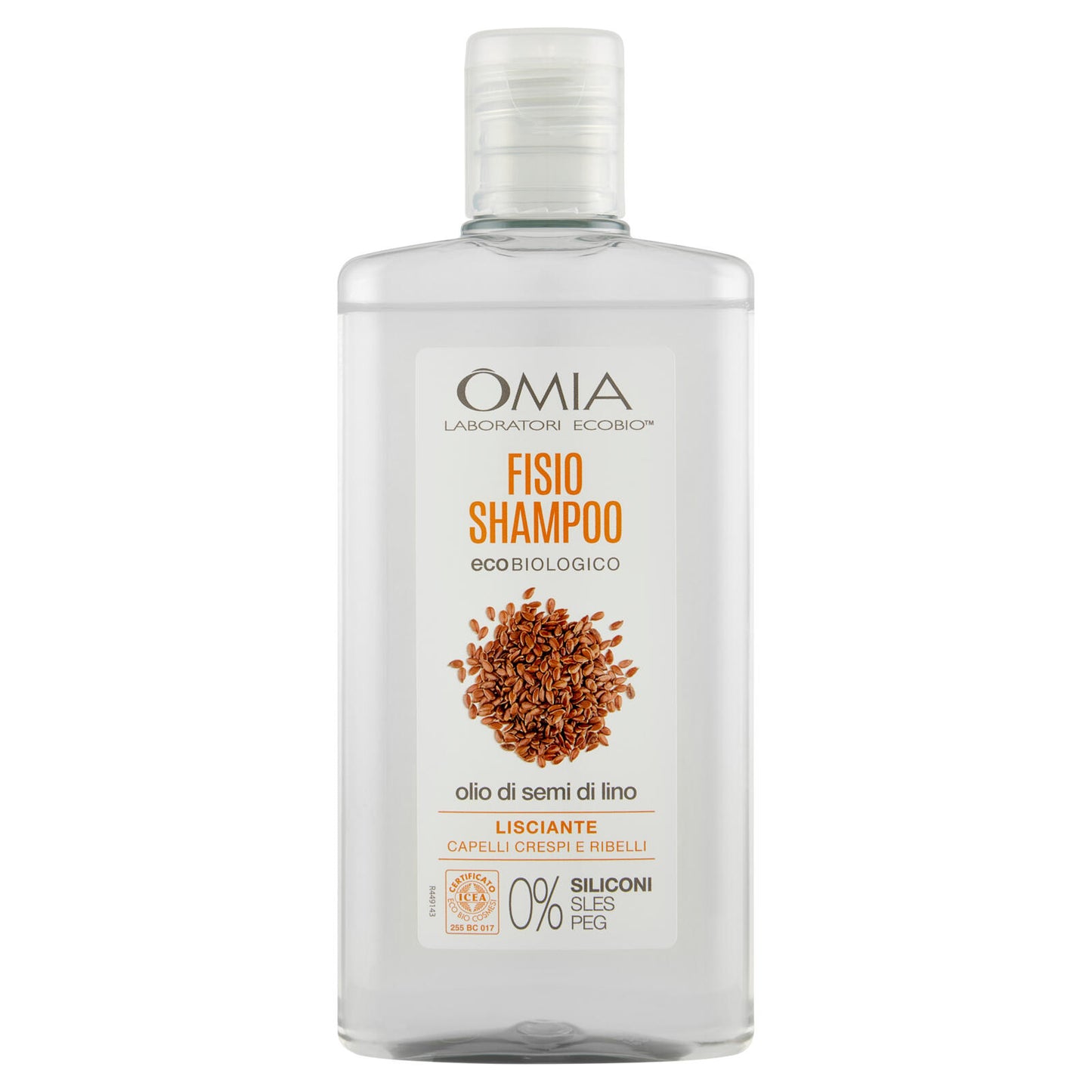 Omia Laboratori Ecobio Fisio Shampoo ecobiologico olio di semi di lino Lisciante 200 ml