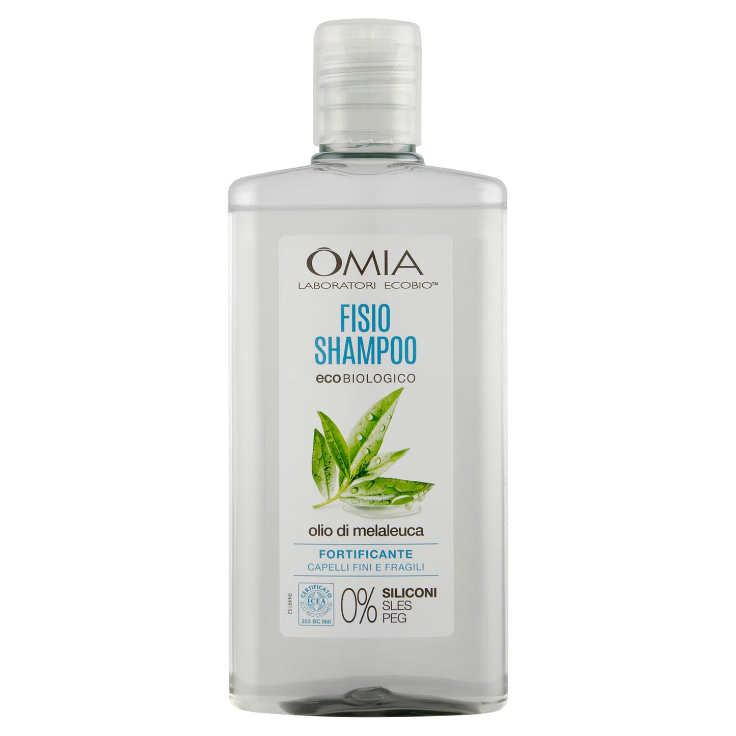 Omia Laboratori Ecobio Fisio Shampoo ecobiologico olio di melaleuca Fortificante 200 ml