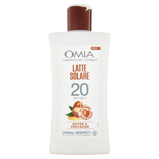 Omia Laboratori Ecobio Latte Solare 20 Media Olio Vergine Argan del Marocco 200 ml (25566387)