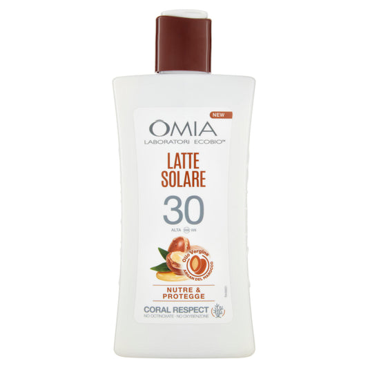 Omia Laboratori Ecobio Latte Solare 30 Alta Olio Vergine Argan del Marocco 200 ml (25566430)
