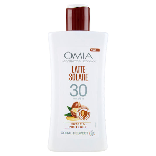 Omia Laboratori Ecobio Latte Solare 30 Alta Olio Vergine Argan del Marocco 200 ml (25566440)