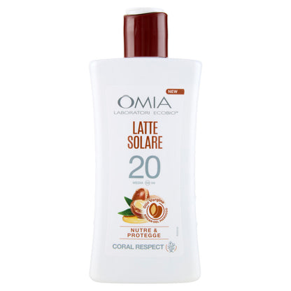 Omia Laboratori Ecobio Latte Solare 20 Media Olio Vergine Argan del Marocco 200 ml (25566394)