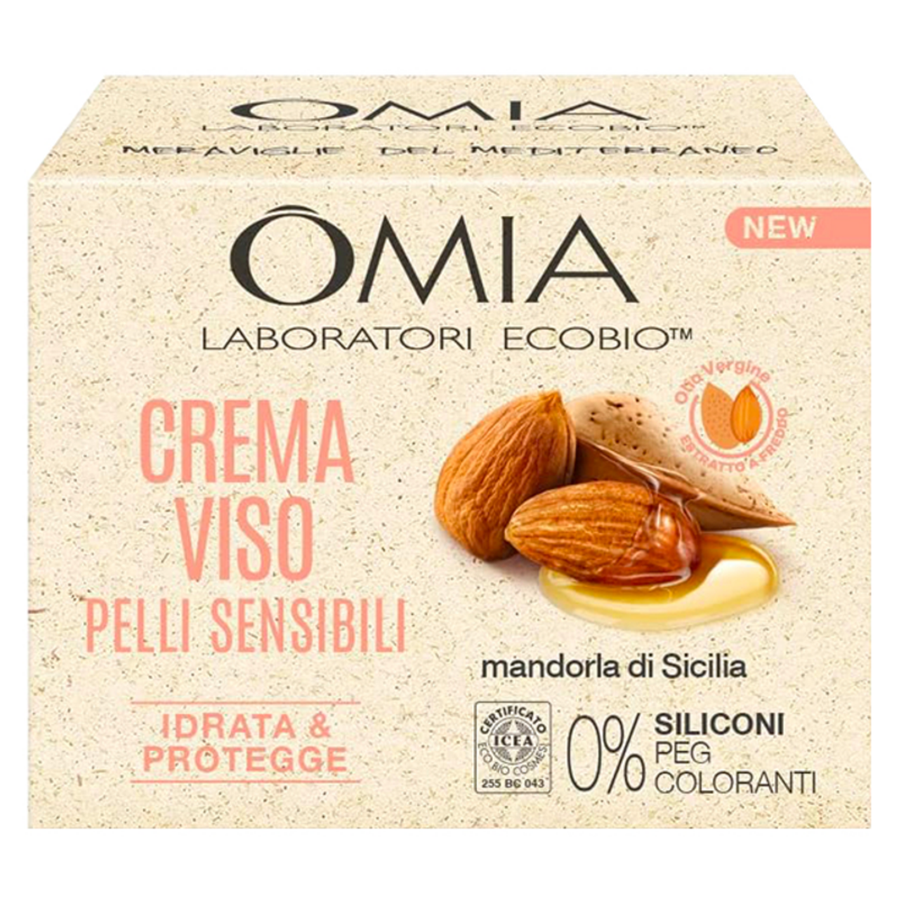 OMIA - Crema Viso Pelli Sensibili Mandorla di Sicilia - 50 ml (25565467)
