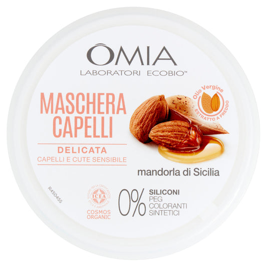 Omia Laboratori Ecobio Maschera capelli mandorla di Sicilia Delicata 250 ml