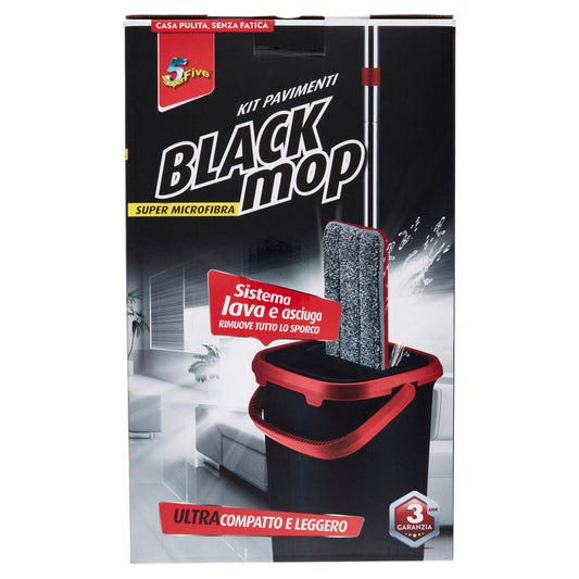 Super5 Black mop Kit Pavimenti