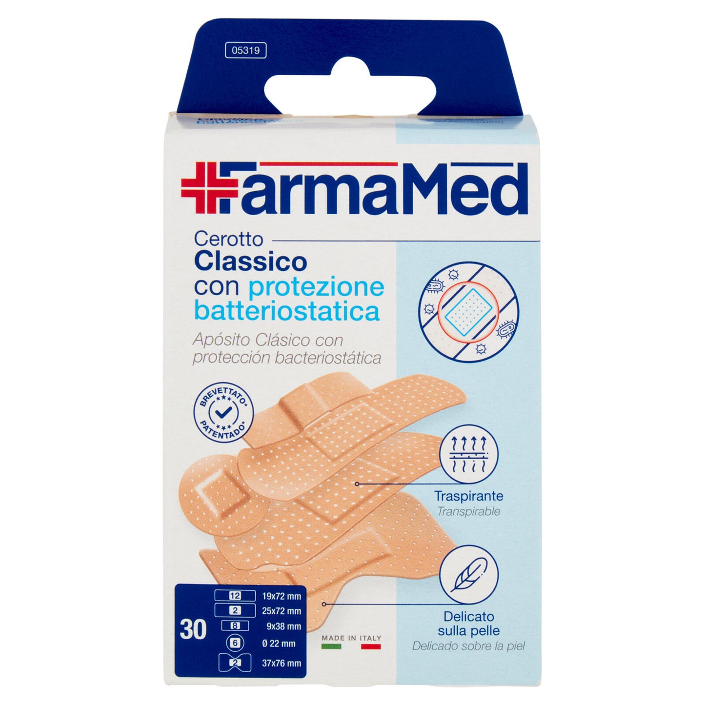 FarmaMed Cerotto Classico con protezione batteriostatica 30 pz