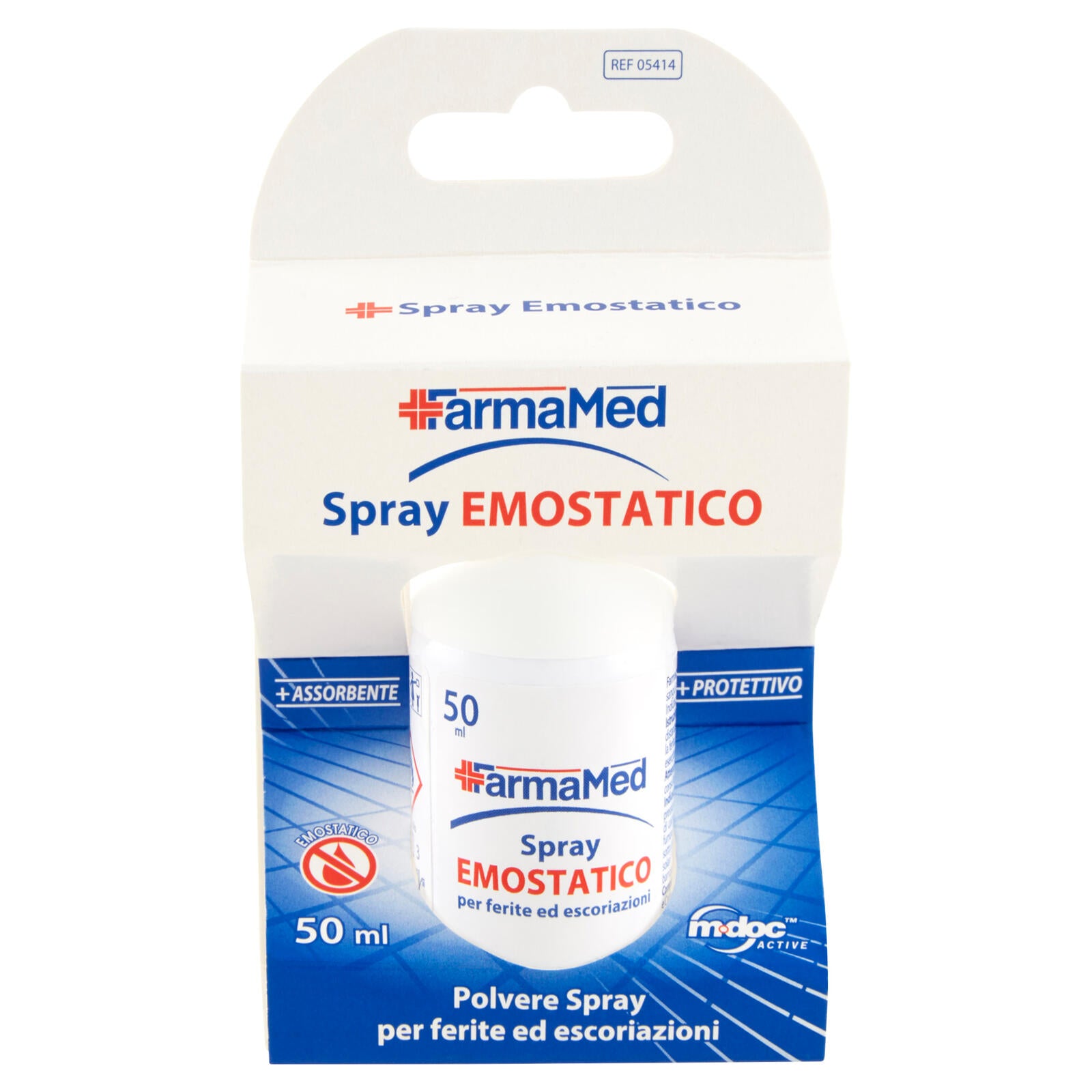 FarmaMed Spray Emostatico Polvere Spray per ferite ed escoriazioni 50 ml