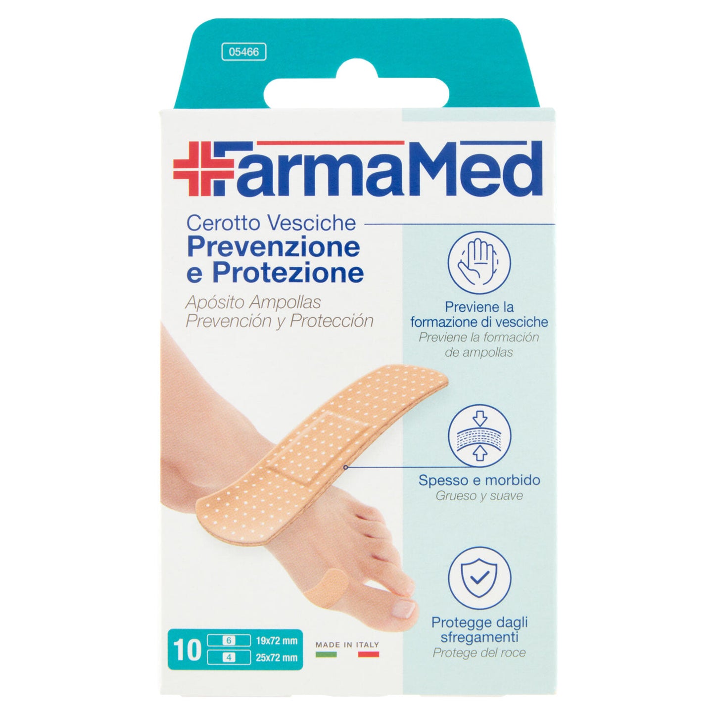 FarmaMed Cerotto Vesciche Prevenzione e Protezione 10 pz (25528534)