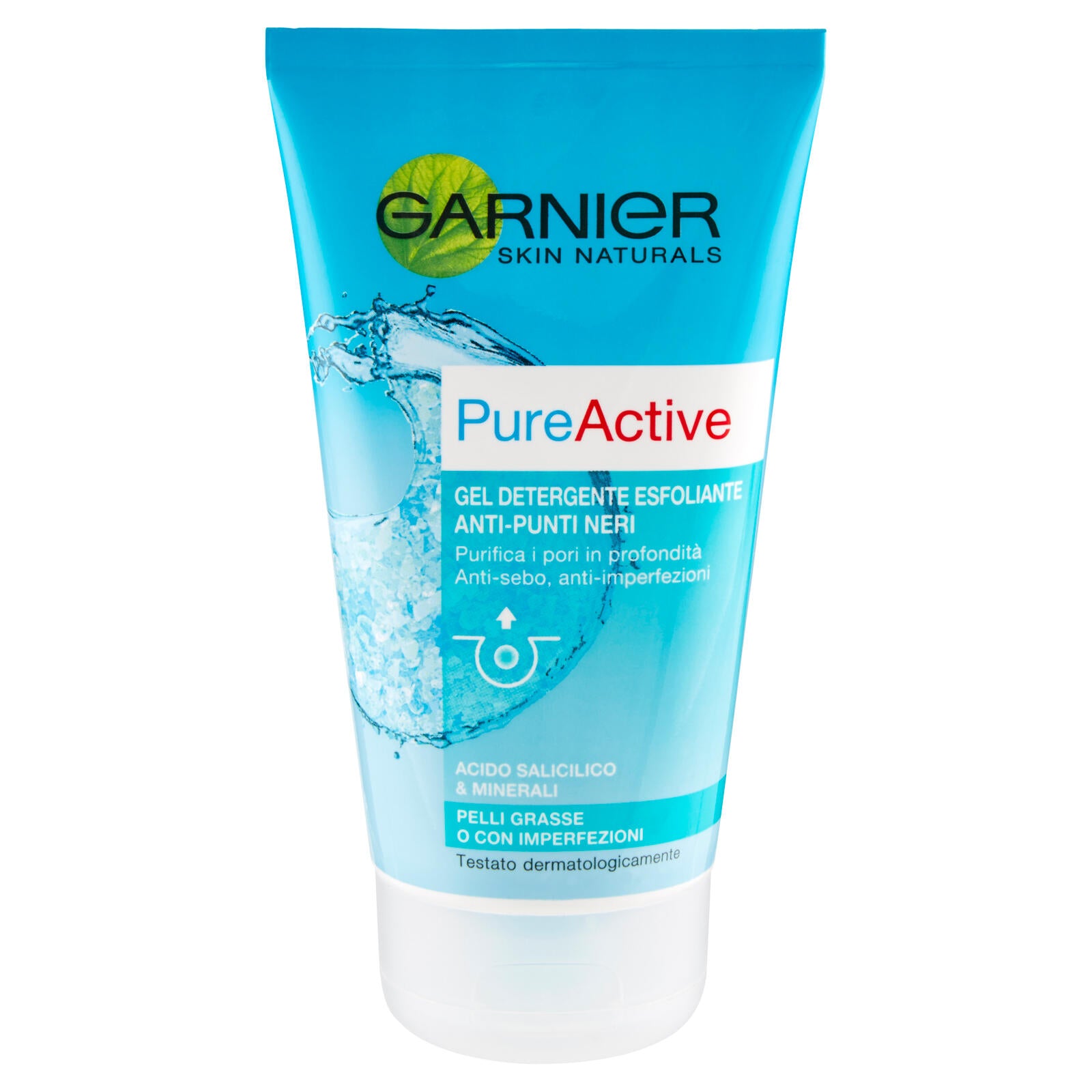 Garnier Skin Naturals PureActive Gel detergente esfoliante anti-punti neri 150 ml
