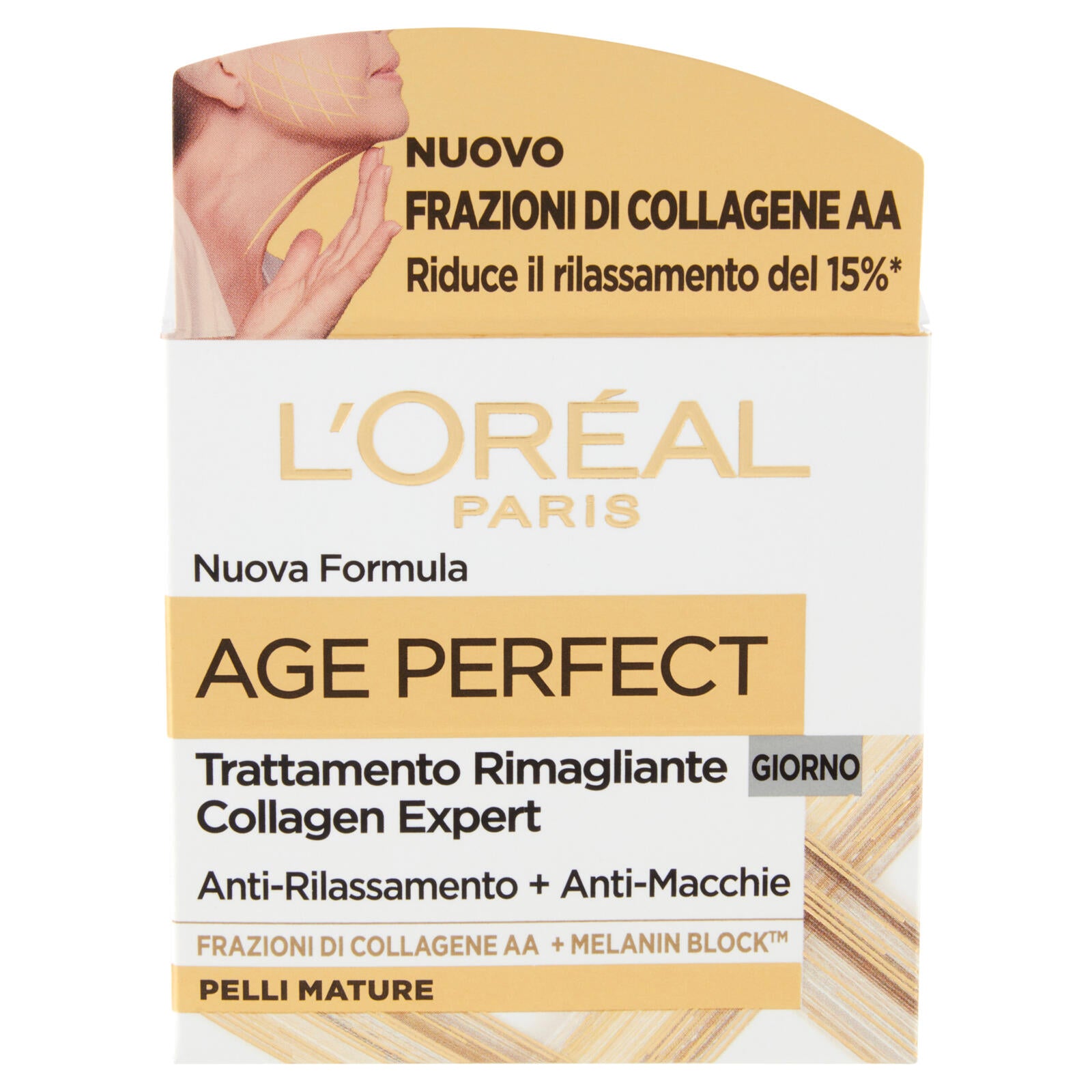 L'Oréal Paris Age Perfect, Crema Viso Re-idratante per Pelli Mature, 50 ml