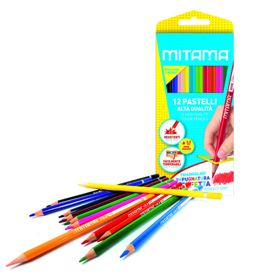 Mitama Pastelli Triangolari. Laccato, mina 3.3, Scat.12 pz (25562113)