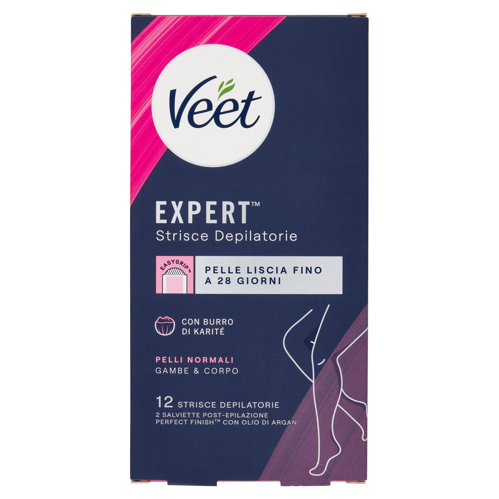 Veet Expert Strisce Corpo e Gambe Pelli Normali, 12 strisce (25613317)
