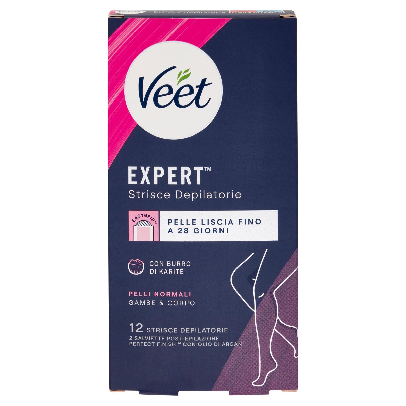 Veet Expert Strisce Corpo e Gambe Pelli Normali, 12 strisce (25613318)