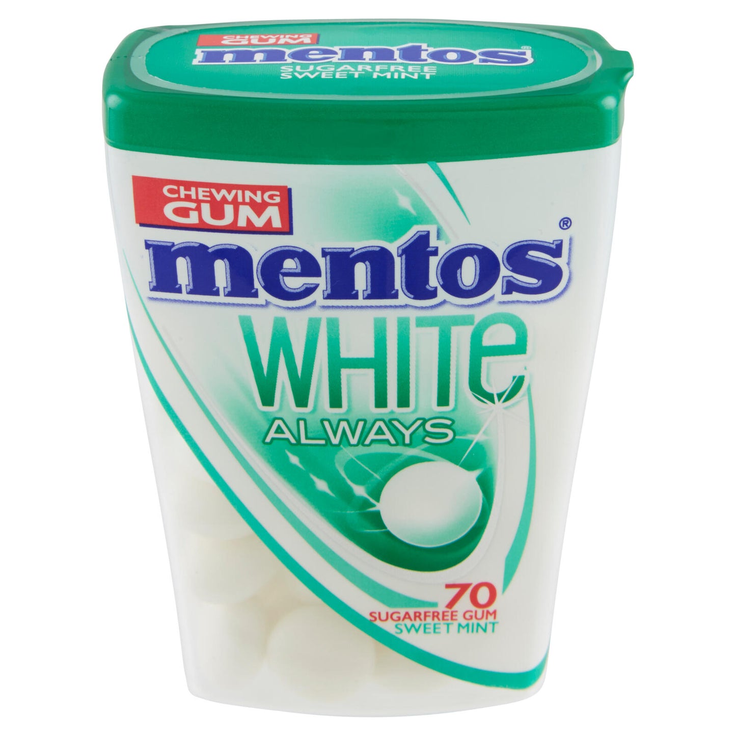 mentos White Always 70 Sugarfree Gum Sweet Mint 74 g (25560218)