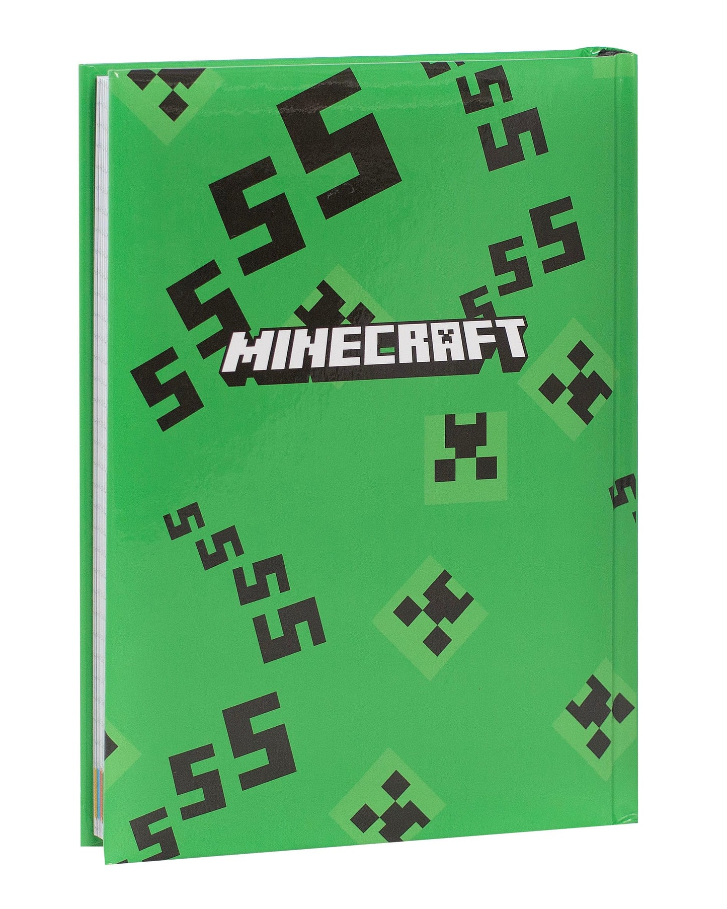 MINECRAFT - Diario Scuola, Agenda Giornaliera 12 Mesi per Bambini e Ragazzi, con Copertina Imbottita, 320 Pagine Colorate, Ideale per Scuola Elementare e Media, 13x17.8 cm, Verde Pixel (25561922)
