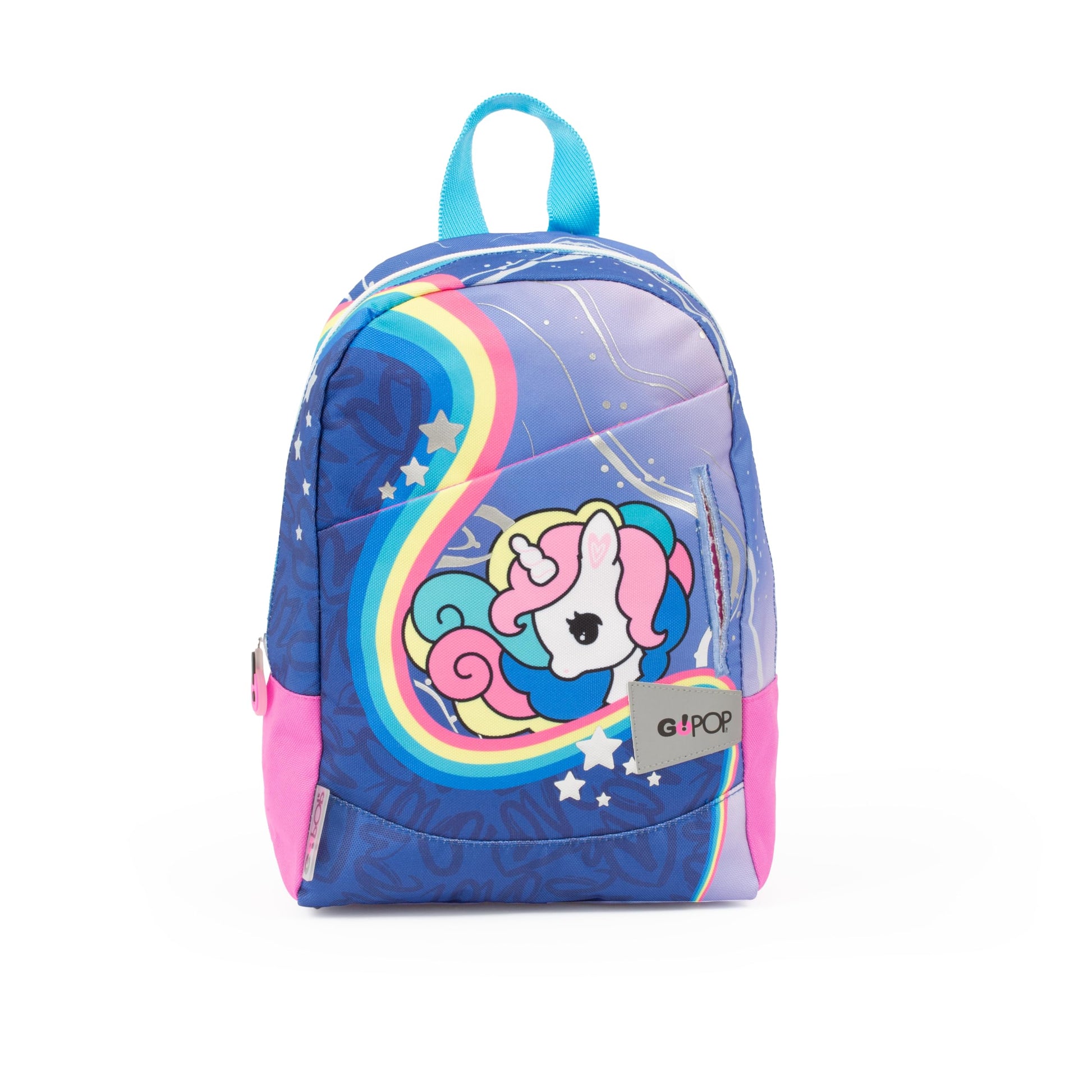 GO POP Zainetto Unicorn con Ampio Comparto Centrale, Zaino Piccolo per Asilo e Bambine dai 2 Anni a Tema Unicorno, Spallacci Imbottiti E Maniglia, per Scuola Materna (25530805)