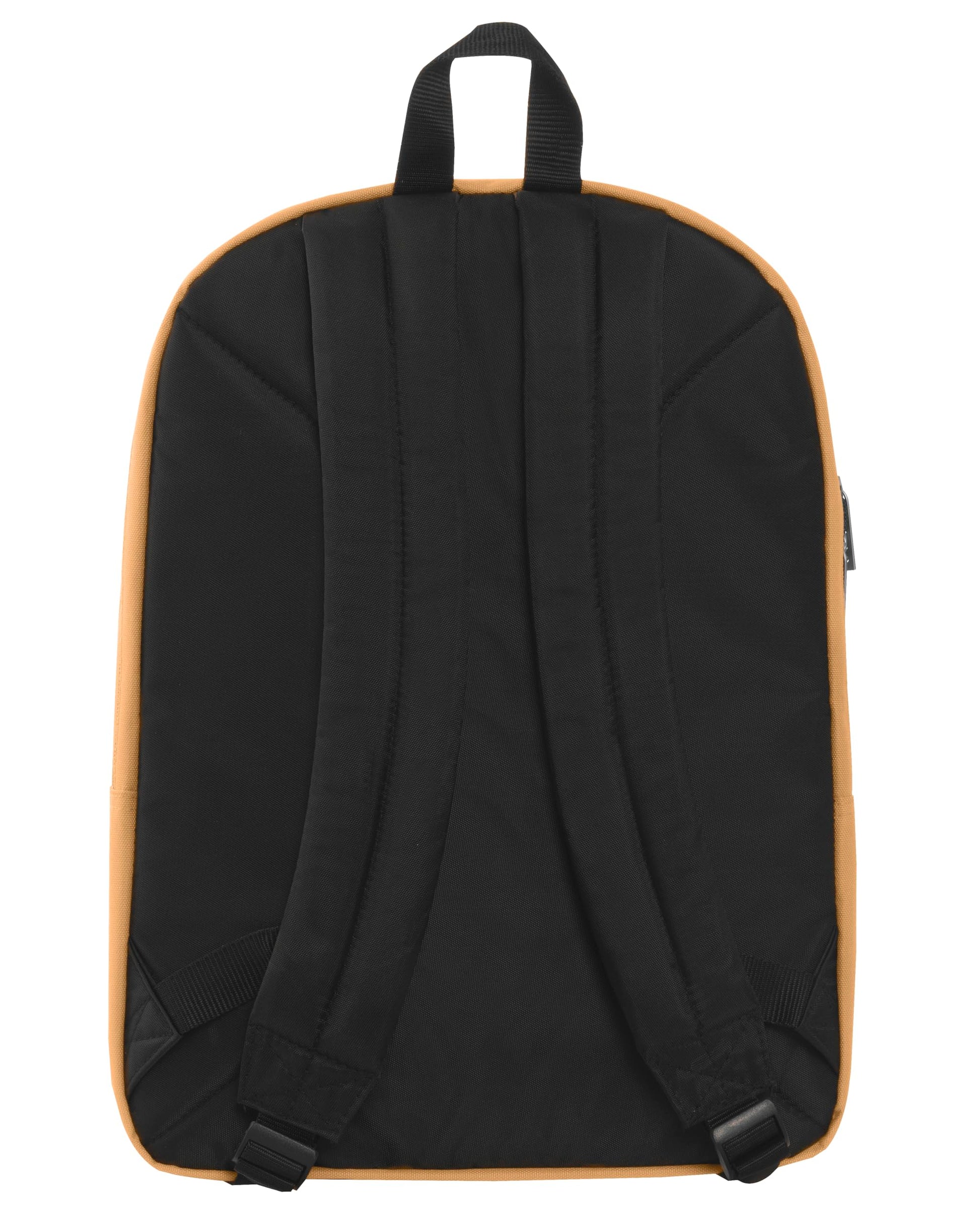 Comix - Zaino Scuola Media, Elementare e Superiore per Bambine e Ragazze, Schienale Imbottito e Rinforzato, Spallacci Regolabili, 3 Scomparti Principali, Tasca Frontale, 32x43Hx23 cm, Senape (25523385)