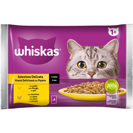 Whiskas - Core 1+ Selezione Delicata Busta 4x85gr (25613667)