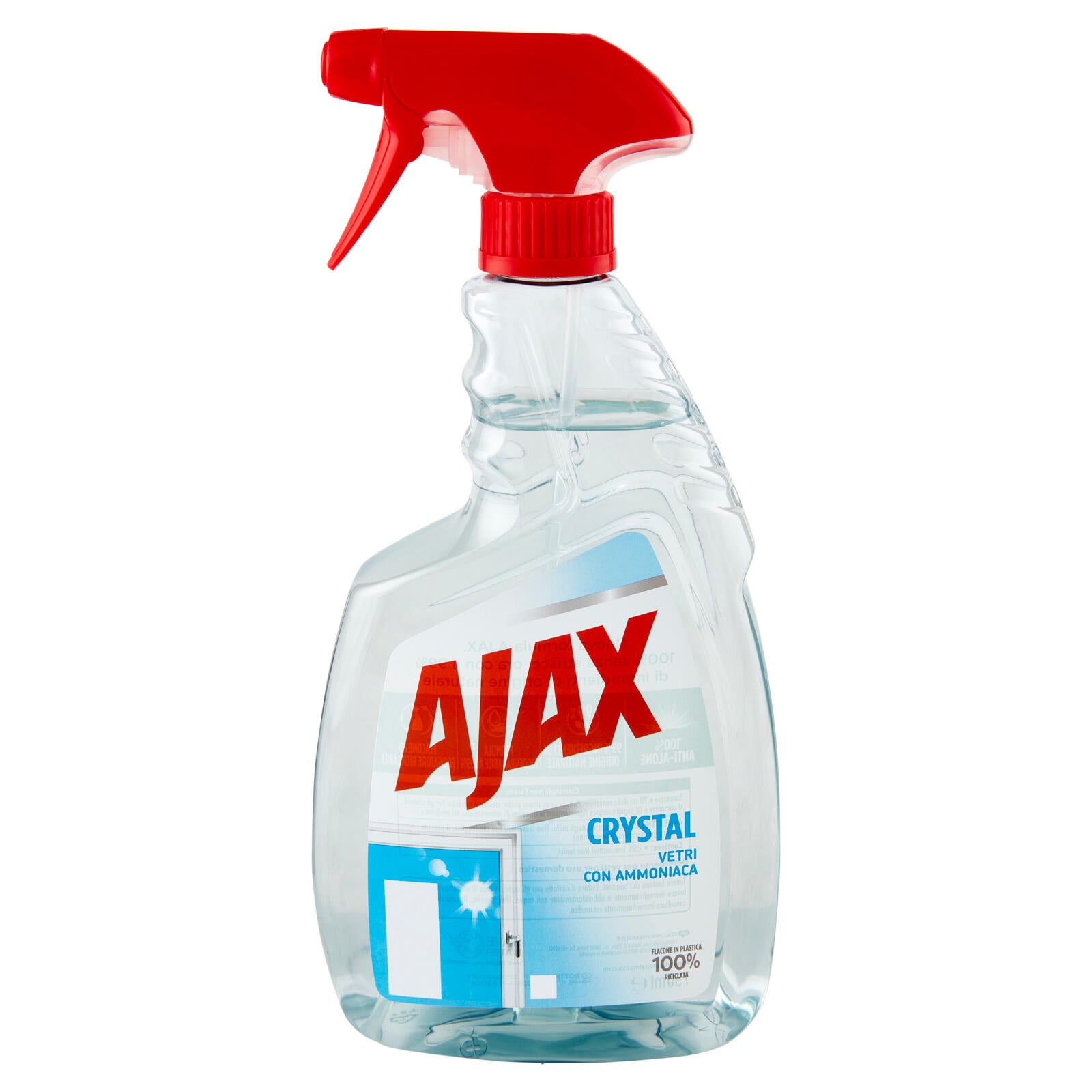 Ajax detersivo spray Crystal Vetri 100% Anti-Alone 750 ml