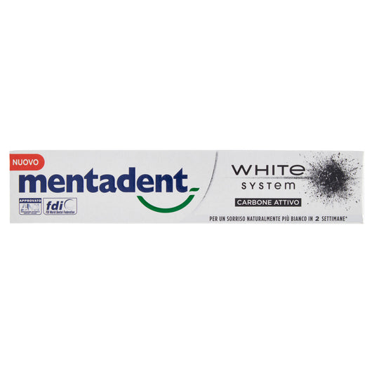 Mentadent White System Carbone Attivo 75 ml