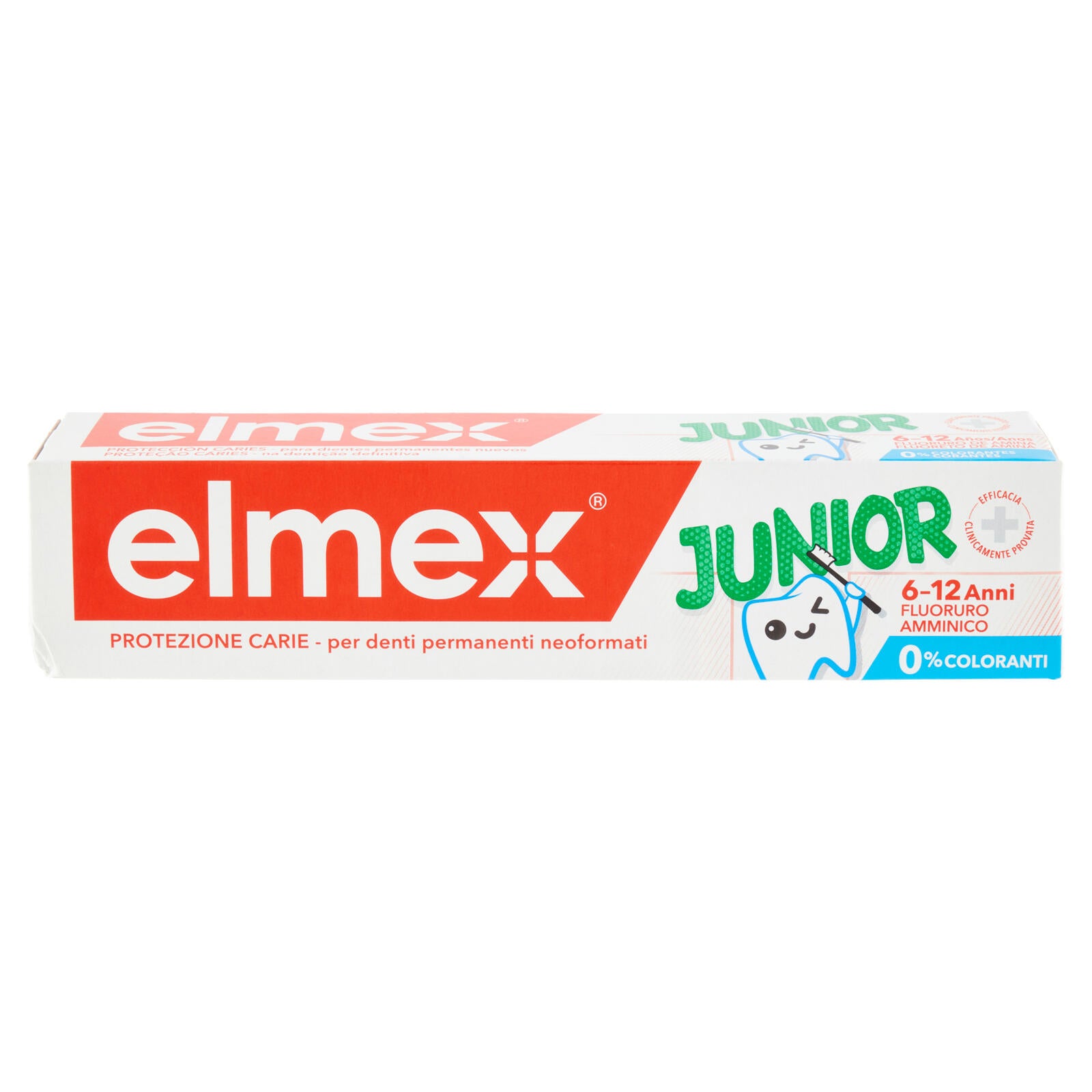 elmex Junior dentifricio bimbi, bambini 6-12 anni, 75ml ->