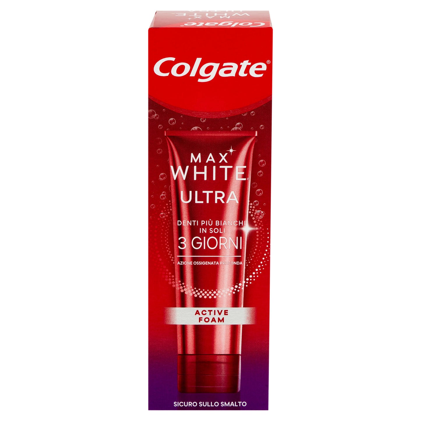 Colgate dentifricio sbiancante Max White Ultra Active Foam 50 ml