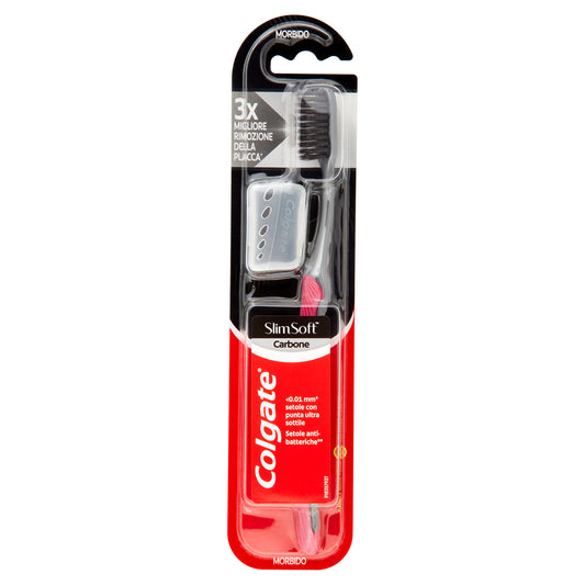 Colgate spazzolino Slim Soft al carbone pulizia profonda, morbido (25523232)