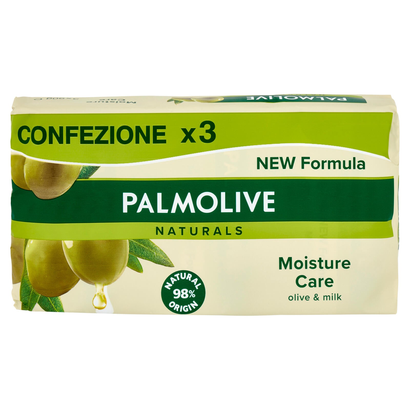 Palmolive sapone solido Naturals Oliva e Latte 3x90 g