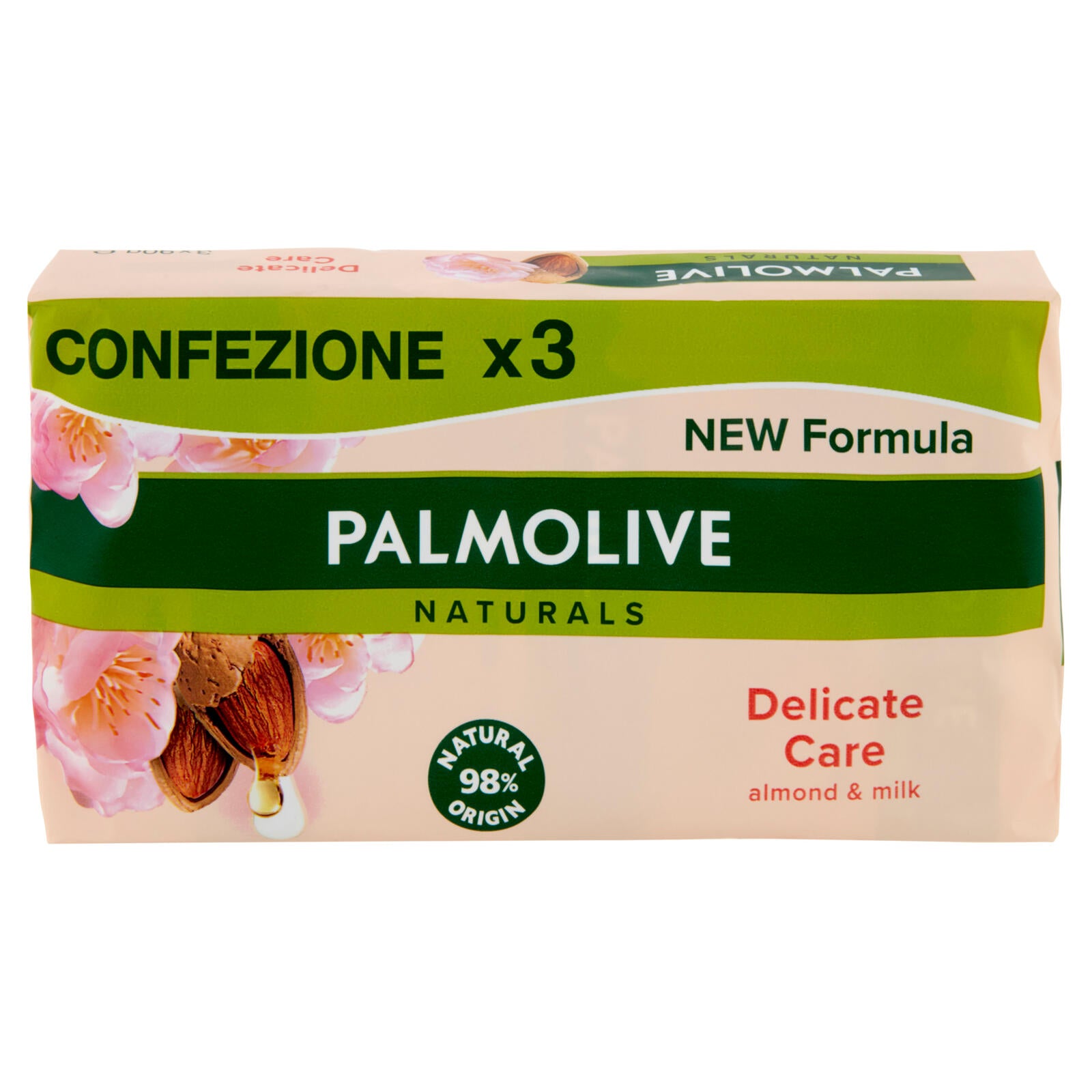 Palmolive sapone solido Naturals Latte e Mandorla 3x90 g