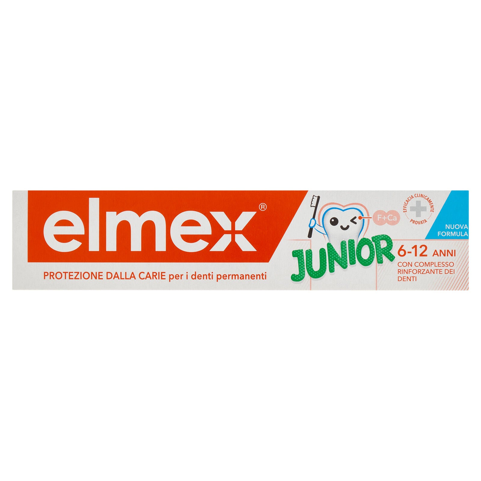 elmex dentifricio Junior bimbi, bambini 6-12 anni 75 ml (25526190)