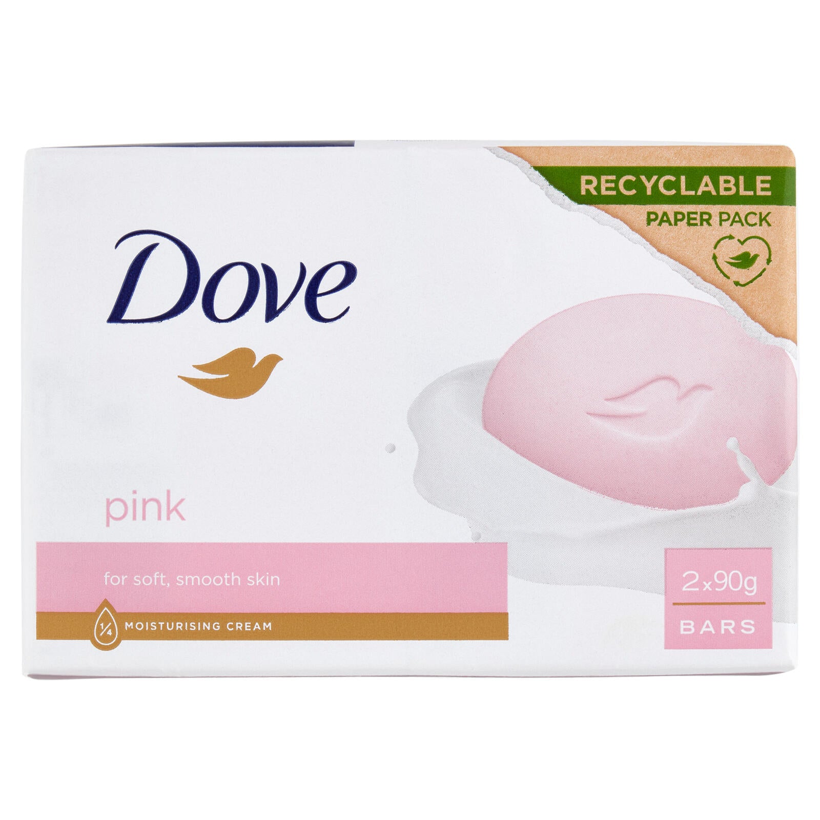 Dove pink for soft, smooth skin Bars 2 x 90 g (25525695)