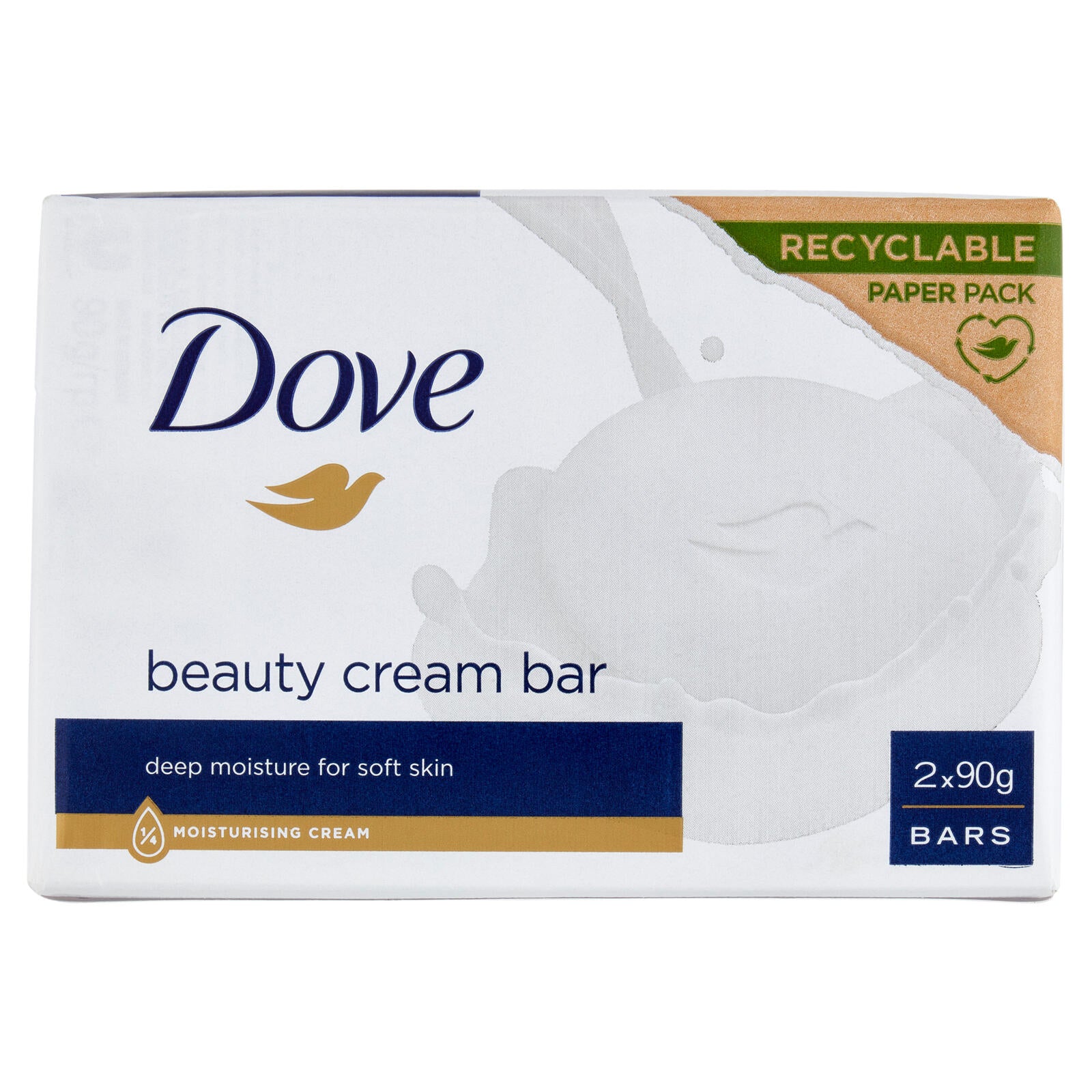 Dove beauty cream bar deep moisture for soft skin Bars 2 x 90 g (25525657)